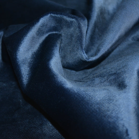 Donkerblauw velours kussenhoes