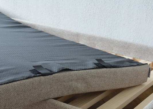 Donkerblauw velours kussenhoes