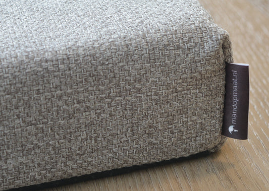 Hondenkussen hoes zand geweven