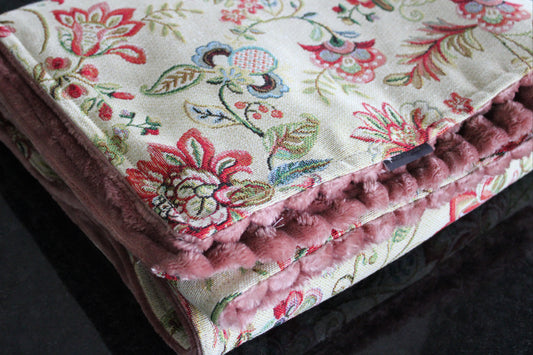 Blanket Gobelin & Corduroy Pink
