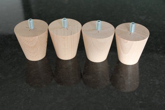 Beukenhout meubelpotenset laag