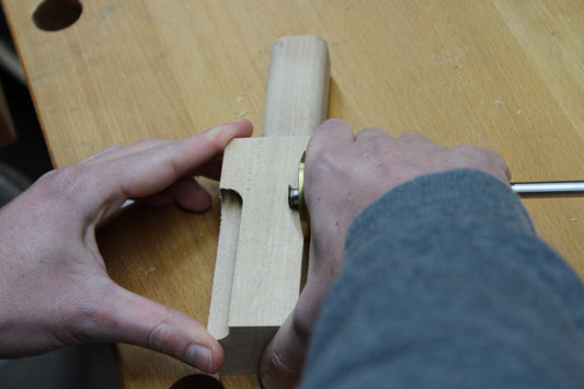 Hondenmand hard maple hout