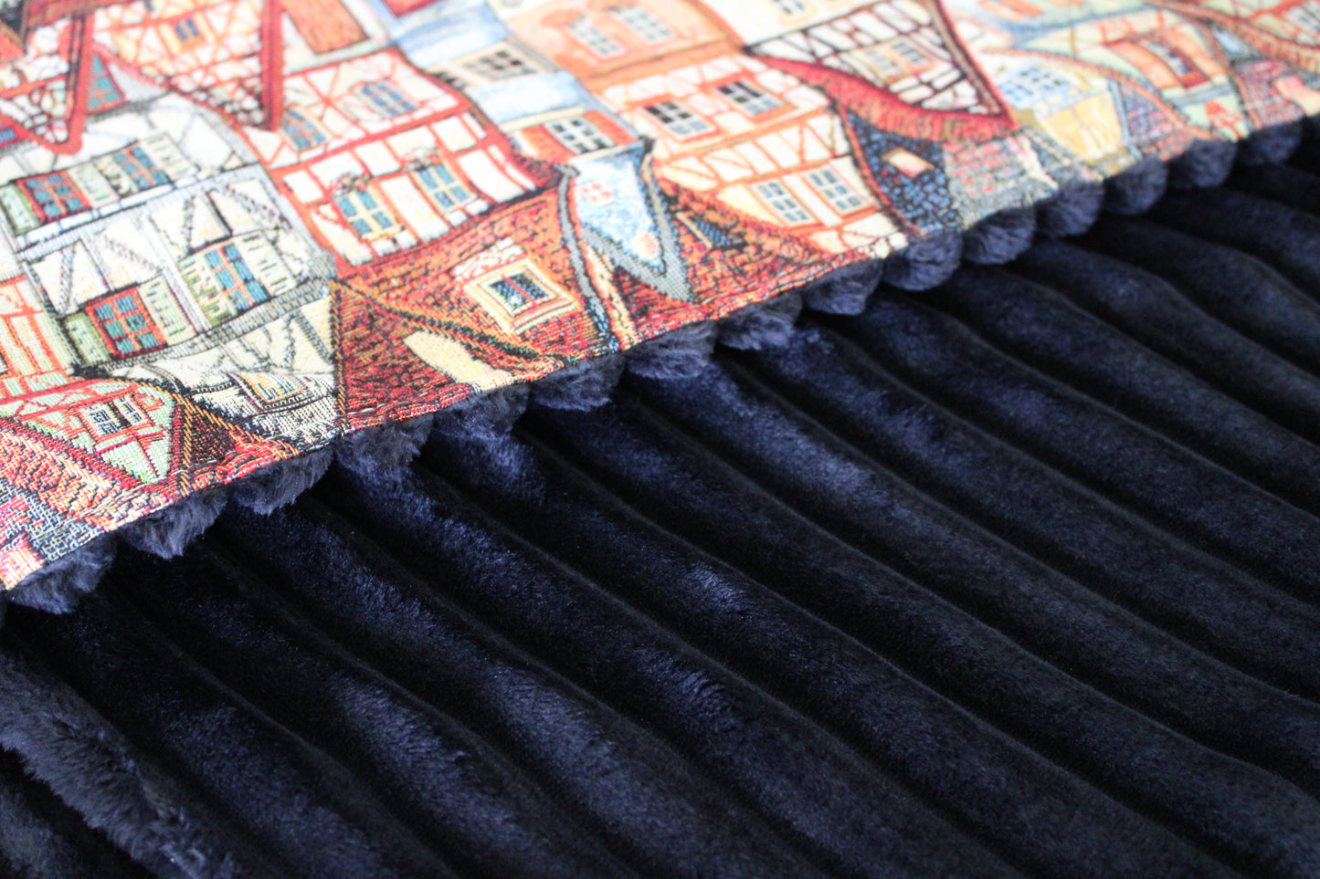 Deken Gobelin & Corduroy huisjes