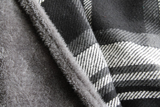 Hondendeken ruit zwart