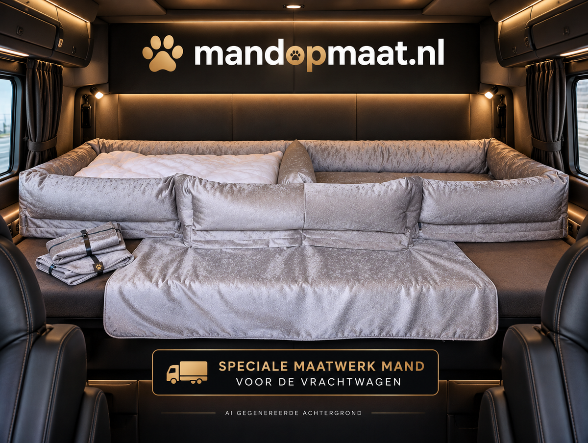 Hondenmand op maat gemaakt voor vrachtwagen