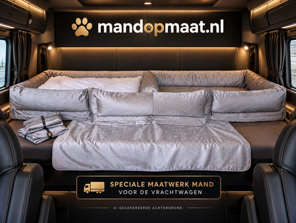 Hondenmand op maat gemaakt voor vrachtwagen