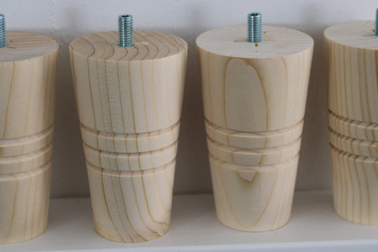 Vuren meubelpoten set triple