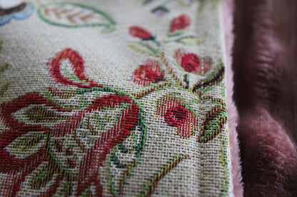 Deken Gobelin & Corduroy Roze