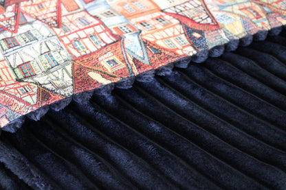 Deken Gobelin & Corduroy huisjes